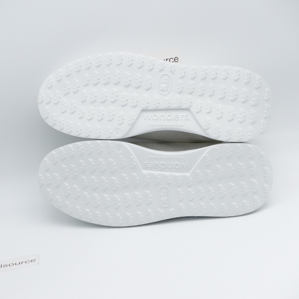 NEW Wonders Berlin Women's Leather Wedge Sneakers A-3602 White - Picture 11 of 16